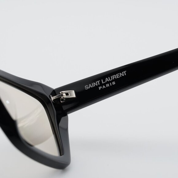 Saint Laurent SL 276 MICA 038 Sunglasses Black Cat Eye Frame, Yellow Lenses main image 5
